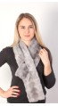 Mink fur scarf - Sapphire Grey